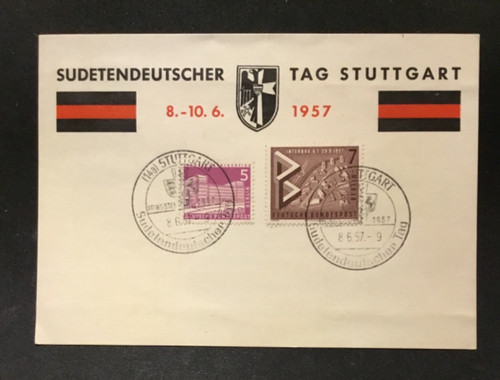 Sonderkarte sudetendeutscher - sonderkarte, "sudetendeutscher