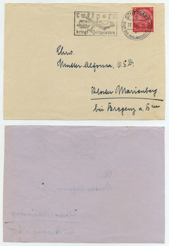 76090 werbestempel luftpost - 76090,