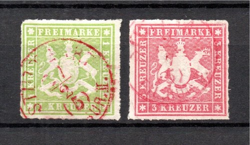 Wurttemberg 1865 freimarke - 1865,