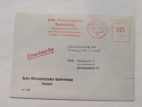 Bund brief freistempel - brief,