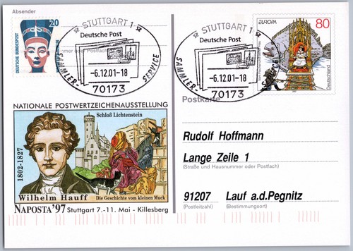Sonderstempel stuttgart 2001 - stuttgart,