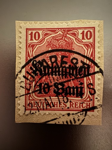 Briefmarke mit stempel - briefmarke,