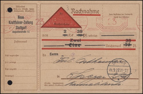 Absenderfreistempel
