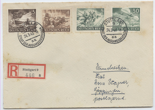 Deutsches reich 1943 - 1943, e-brief