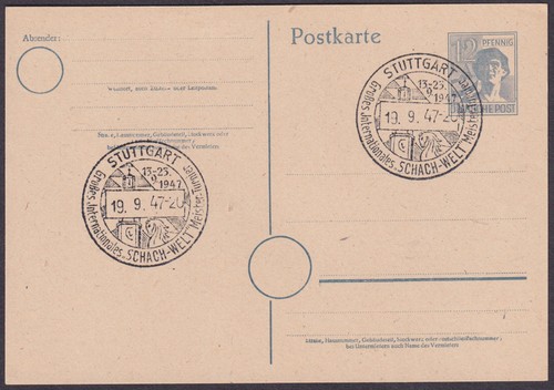 Sonderstempel stuttgart 1947 - sonderstempel,