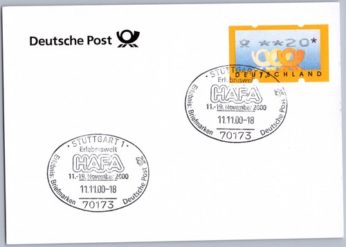 Sonderstempel stuttgart 2000 - sonderstempel,