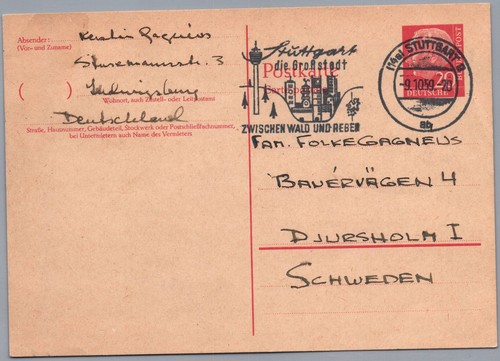 Bund ganzsache heuss - p, 32