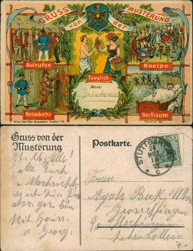 Militaria gruss von der - militaria,