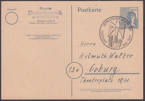 Sonderstempel stuttgart - sonderstempel,