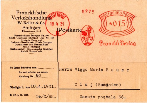 Absenderfreistempel reich - -, d.