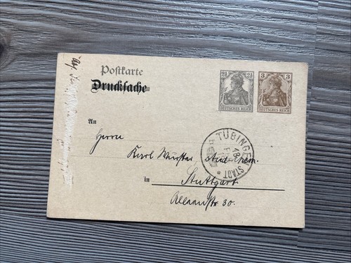 Postkarte drucksache tübingen - postkarte,